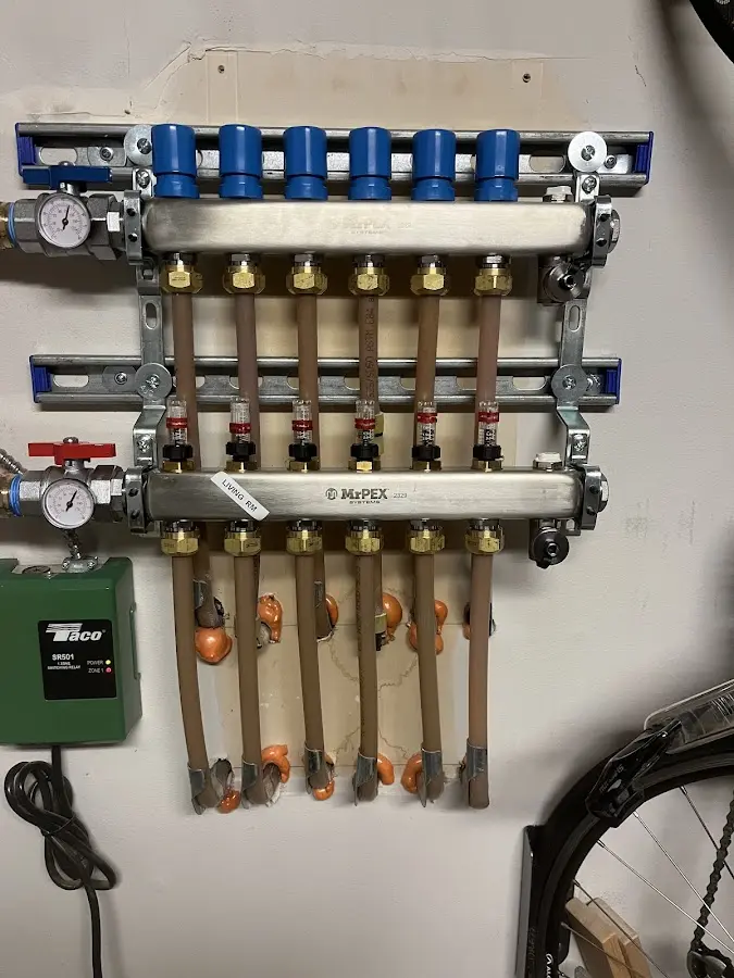 Plumber performing Gas Line Installation at a residential property in Dover